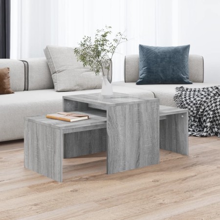 Gray Sonoma engineered wood coffee table 100x48x40cm by vidaXL, Coffee table - Ref: Foro24-815547, Price: 48,18 €, Discount: %