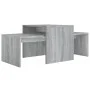 Sonoma grau Holzwerkstoff Couchtisch Set 100x48x40c von vidaXL, Couchtisch - Ref: Foro24-815547, Preis: 51,73 €, Rabatt: %