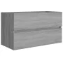 Mueble de lavabo madera contrachapada gris Sonoma 80x38,5x45cm de vidaXL, Muebles de baño - Ref: Foro24-815652, Precio: 53,87...