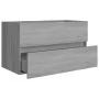 Mueble de lavabo madera contrachapada gris Sonoma 80x38,5x45cm de vidaXL, Muebles de baño - Ref: Foro24-815652, Precio: 53,87...