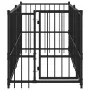 Black steel dog crate 193.5x97x100 cm by vidaXL, Accessories for dog kennels and fences - Ref: Foro24-171627, Price: 199,65 €...
