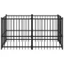 Hundezwinger aus schwarzem Stahl 193,5x97x100 cm von vidaXL, Zubehör für Hundehütten und Zäune - Ref: Foro24-171627, Preis: 1...