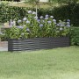Jardinera acero galvanizado antracita 224x40x36 cm