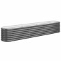 Jardinera acero galvanizado antracita 224x40x36 cm
