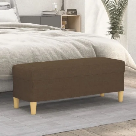 Banco de tela marrón 100x35x41 cm by vidaXL, Banks - Ref: Foro24-349378, Price: 61,53 €, Discount: %
