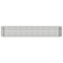 Jardinera arriate acero galvanizado plata 224x40x36 cm