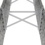 Jardinera arriate acero galvanizado plata 224x40x36 cm