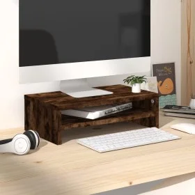 Smoked oak plywood monitor stand 42x24x13 cm by vidaXL, TV Furniture - Ref: Foro24-815267, Price: 21,89 €, Discount: %