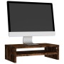 Soporte monitor madera contrachapada roble ahumado 42x24x13 cm de vidaXL, Muebles TV - Ref: Foro24-815267, Precio: 23,11 €, D...