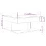 Mesa de centro madera contrachapada gris Sonoma 57x57x30 cm de vidaXL, Mesas de centro - Ref: Foro24-815943, Precio: 57,63 €,...