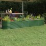 Jardinera arriate acero galvanizado verde 260x40x36 cm