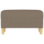 Banco de tela gris taupe 70x35x41 cm de vidaXL, Bancos - Ref: Foro24-349374, Precio: 52,83 €, Descuento: %