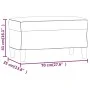 Gray taupe fabric bench 70x35x41 cm by vidaXL, Banks - Ref: Foro24-349374, Price: 52,04 €, Discount: %