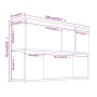 Regal aus eichenbraunem Sperrholz, 100 x 24 x 63 cm von vidaXL, Bücherregale und Regale - Ref: Foro24-816040, Preis: 38,74 €,...