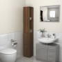 Badezimmerschrank aus braunem Eichensperrholz, 25 x 26,5 x 170 cm von vidaXL, Badezimmermöbel - Ref: Foro24-815962, Preis: 64...