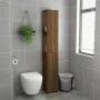 Armario de baño madera contrachapada marrón roble 25x26,5x170cm de vidaXL, Muebles de baño - Ref: Foro24-815962, Precio: 63,8...