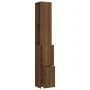 Armario de baño madera contrachapada marrón roble 25x26,5x170cm de vidaXL, Muebles de baño - Ref: Foro24-815962, Precio: 63,8...