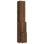 Badezimmerschrank aus braunem Eichensperrholz, 25 x 26,5 x 170 cm von vidaXL, Badezimmermöbel - Ref: Foro24-815962, Preis: 64...