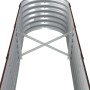 Jardinera arriate acero galvanizado marrón 260x40x36 cm