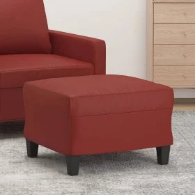 Red synthetic leather footstool 60x50x41 cm by vidaXL, Ottomans - Ref: Foro24-349339, Price: 53,85 €, Discount: %