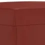 Reposapiés de cuero sintético rojo tinto 60x50x41 cm de vidaXL, Otomanas - Ref: Foro24-349339, Precio: 53,58 €, Descuento: %