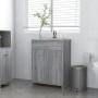 Badezimmerschrank aus grauem Sonoma-Sperrholz, 60 x 33 x 80 cm von vidaXL, Badezimmermöbel - Ref: Foro24-815664, Preis: 80,36...