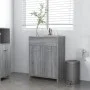 Badezimmerschrank aus grauem Sonoma-Sperrholz, 60 x 33 x 80 cm von vidaXL, Badezimmermöbel - Ref: Foro24-815664, Preis: 79,21...