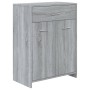 Badezimmerschrank aus grauem Sonoma-Sperrholz, 60 x 33 x 80 cm von vidaXL, Badezimmermöbel - Ref: Foro24-815664, Preis: 80,36...