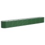 Jardinera arriate acero galvanizado verde 332x40x36 cm