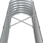 Jardinera arriate acero galvanizado gris 332x40x36 cm