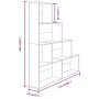 Eichenbraunes Regal 155x24x160 cm von vidaXL, Bücherregale und Regale - Ref: Foro24-815362, Preis: 72,98 €, Rabatt: %