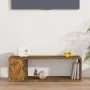 Smoked oak plywood TV cabinet 100x24x32 cm by vidaXL, TV Furniture - Ref: Foro24-816035, Price: 31,48 €, Discount: %