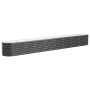 Jardinera arriate acero galvanizado antracita 332x40x36 cm