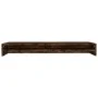 Monitorständer aus geräuchertem Eichensperrholz, 100 x 24 x 13 cm von vidaXL, Monitor- und TV-Ständer - Ref: Foro24-815291, P...