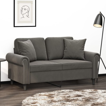 Dekokissen 2 Stück dunkelgrauer Samt 40x40 cm von vidaXL, Kissen - Ref: Foro24-349486, Preis: 18,09 €, Rabatt: %