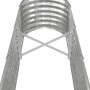 Jardinera arriate acero galvanizado plata 332x40x36 cm