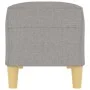 Banco de tela gris claro 100x35x41 cm de vidaXL, Bancos - Ref: Foro24-349375, Precio: 53,01 €, Descuento: %