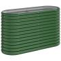 Jardinera arriate acero galvanizado verde 114x40x68 cm