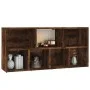 Smoked oak color shelf 50x25x106 cm by vidaXL, Bookcases and shelves - Ref: Foro24-815444, Price: 57,39 €, Discount: %