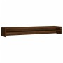 Soporte monitor madera contrachapada roble marrón 100x24x13 cm