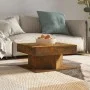 Mesa de centro madera contrachapada roble ahumado 57x57x30 cm de vidaXL, Mesas de centro - Ref: Foro24-815942, Precio: 46,38 ...