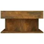 Mesa de centro madera contrachapada roble ahumado 57x57x30 cm de vidaXL, Mesas de centro - Ref: Foro24-815942, Precio: 46,38 ...