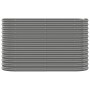 Jardinera arriate acero galvanizado gris 114x40x68 cm