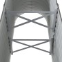Jardinera arriate acero galvanizado gris 114x40x68 cm