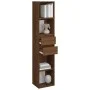 Estantería de madera contrachapada roble marrón 36x30x171 cm de vidaXL, Librerías y estanterías - Ref: Foro24-815536, Precio:...