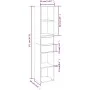 Estantería de madera contrachapada roble marrón 36x30x171 cm de vidaXL, Librerías y estanterías - Ref: Foro24-815536, Precio:...