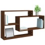 Wandregal aus braunem Eichenholzwerkstoff, 104 x 20 x 58,5 cm von vidaXL, Regale und Regale - Ref: Foro24-815290, Preis: 40,8...