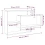 Wandregal aus braunem Eichenholzwerkstoff, 104 x 20 x 58,5 cm von vidaXL, Regale und Regale - Ref: Foro24-815290, Preis: 40,1...