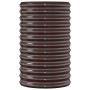 Jardinera arriate acero galvanizado marrón 114x40x68 cm