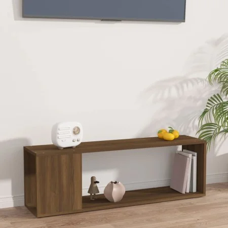 TV-Schrank aus braunem Eichensperrholz, 100 x 24 x 32 cm von vidaXL, TV-Möbel - Ref: Foro24-816037, Preis: 32,37 €, Rabatt: %